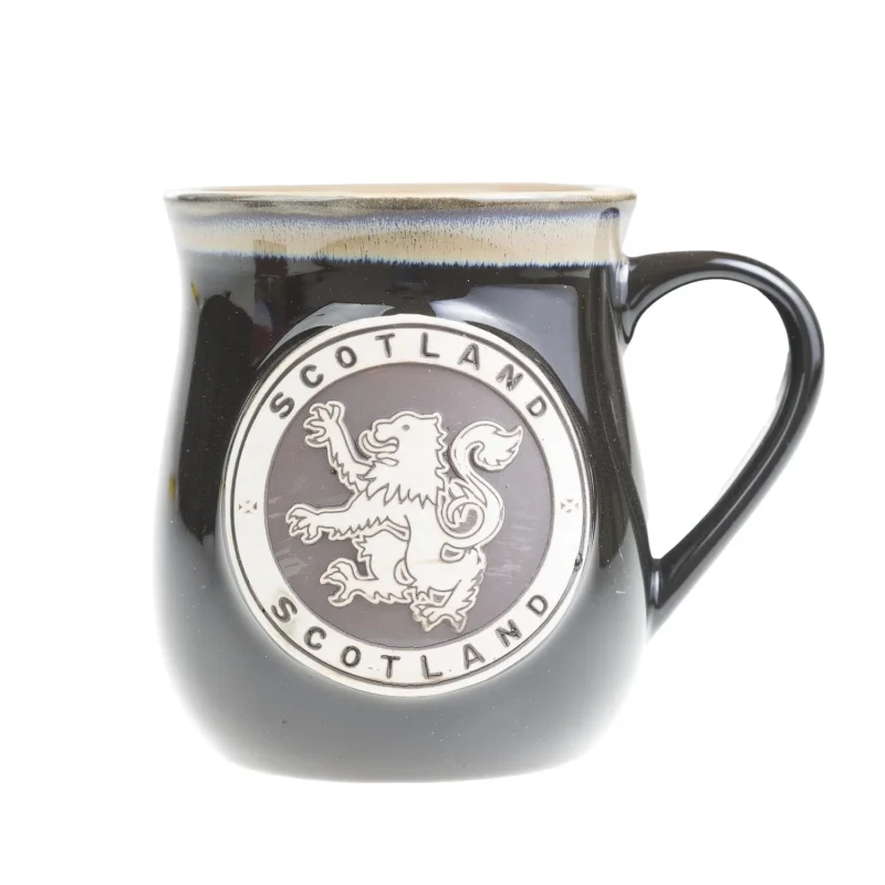 scottish lion rampant stoneware coffee mug