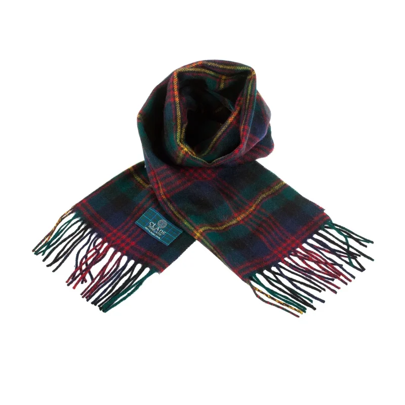 scottish maclennan tartan lambswoon scarf