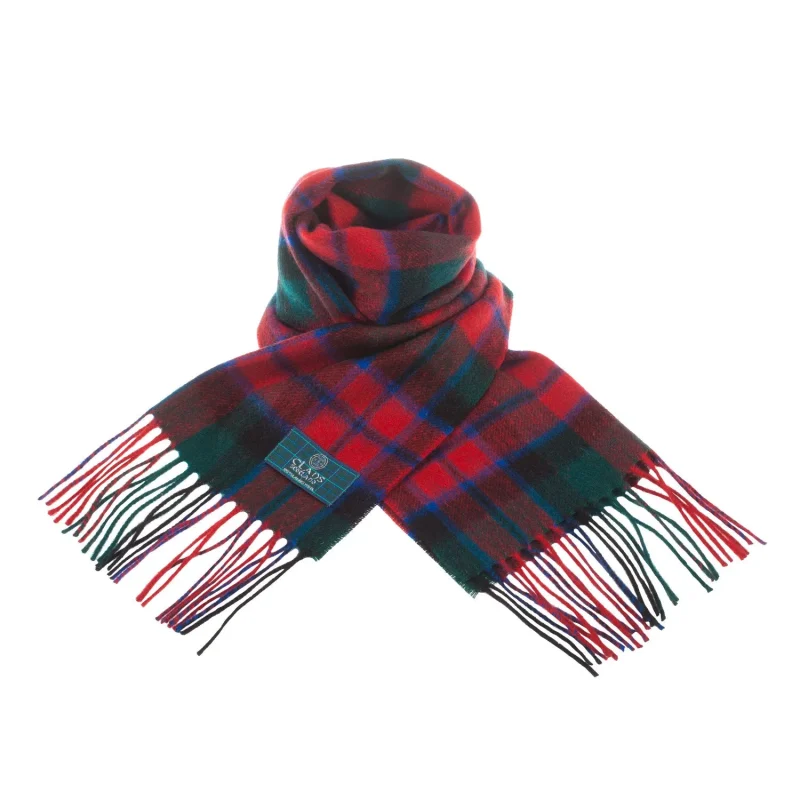 scottish macnaughton tartan scarf in lambswool