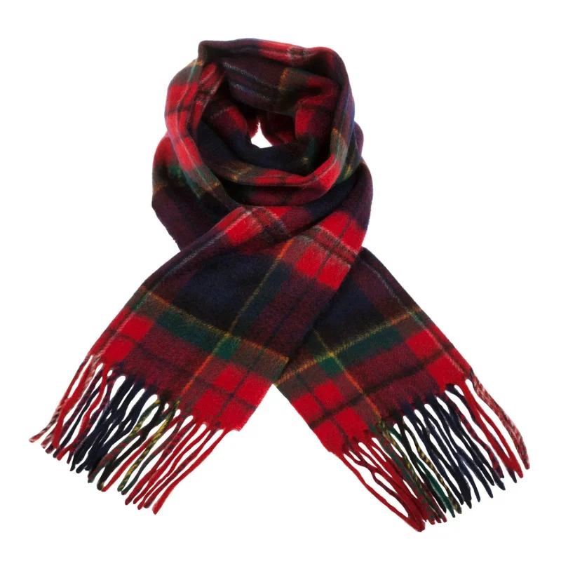 scottish macpherson clan cashmere tartan scarf