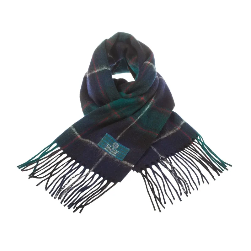 scottish macrae hunting tartan lambswool scarf