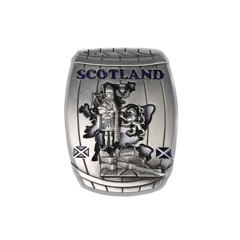 scottish metal magnet barrel iconic designs