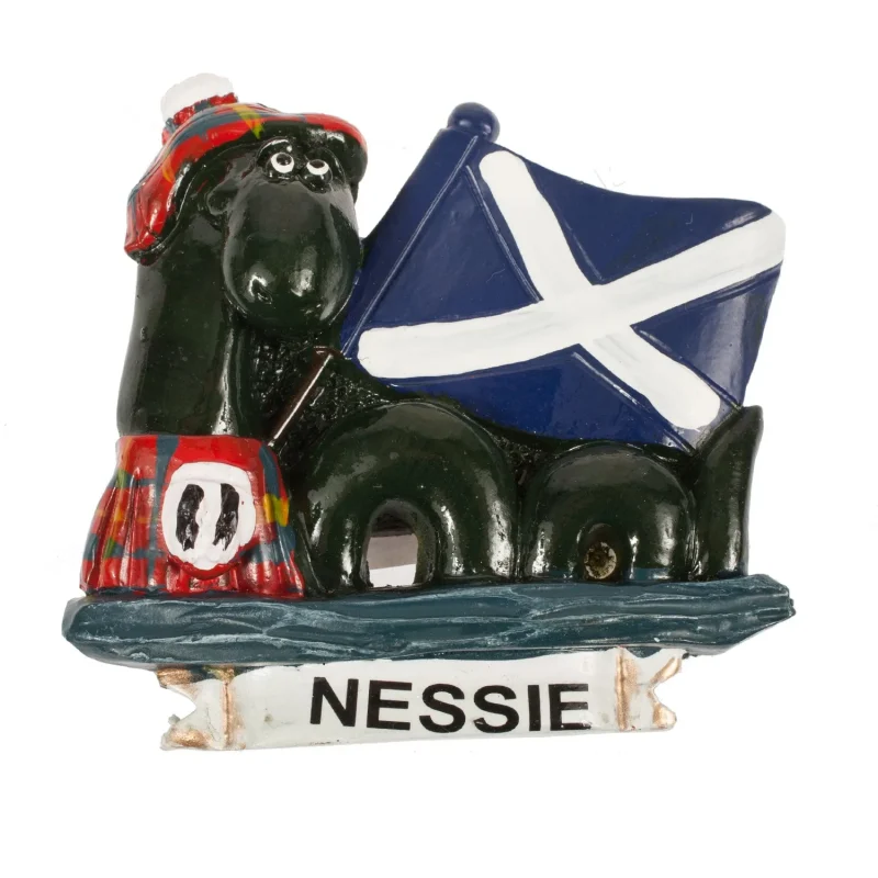 scottish nessie flag fridge magnet