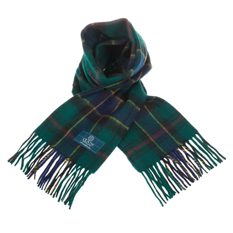 scottish ogilvie hunting tartan scarf lambswool