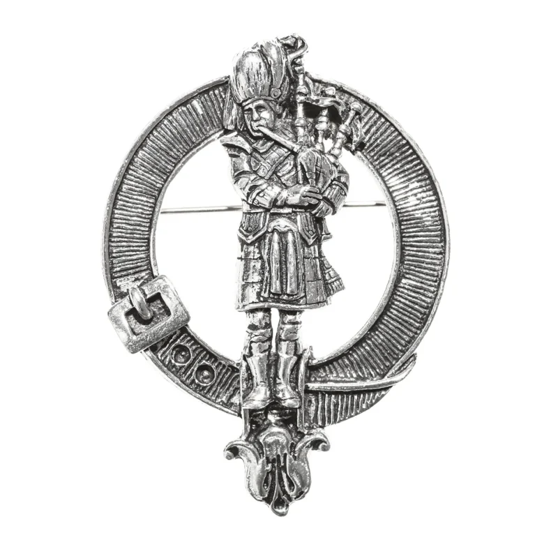 scottish pewter piper clan badge 1 75