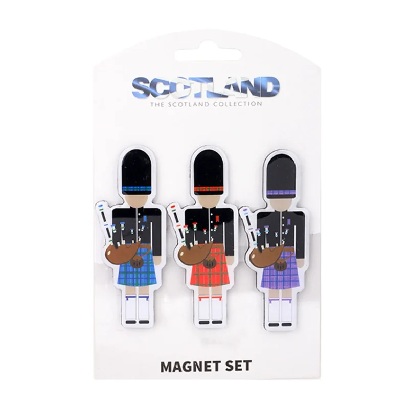 scottish piper 3 pack magnets