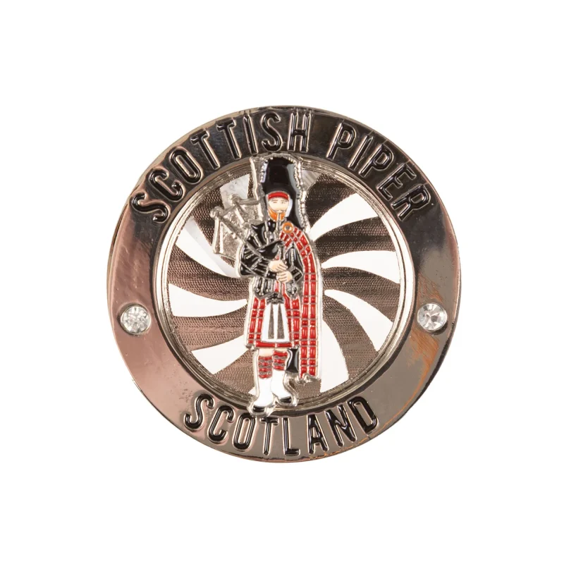 scottish piper spinner magnet