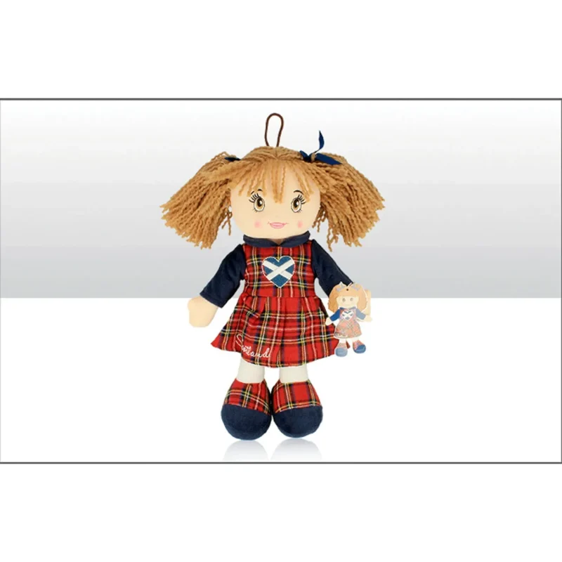 scottish plush rag doll toy 30cm soft teddy bear