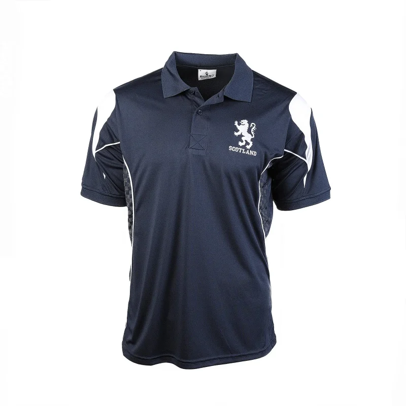 scottish rampant lion racing polo shirt