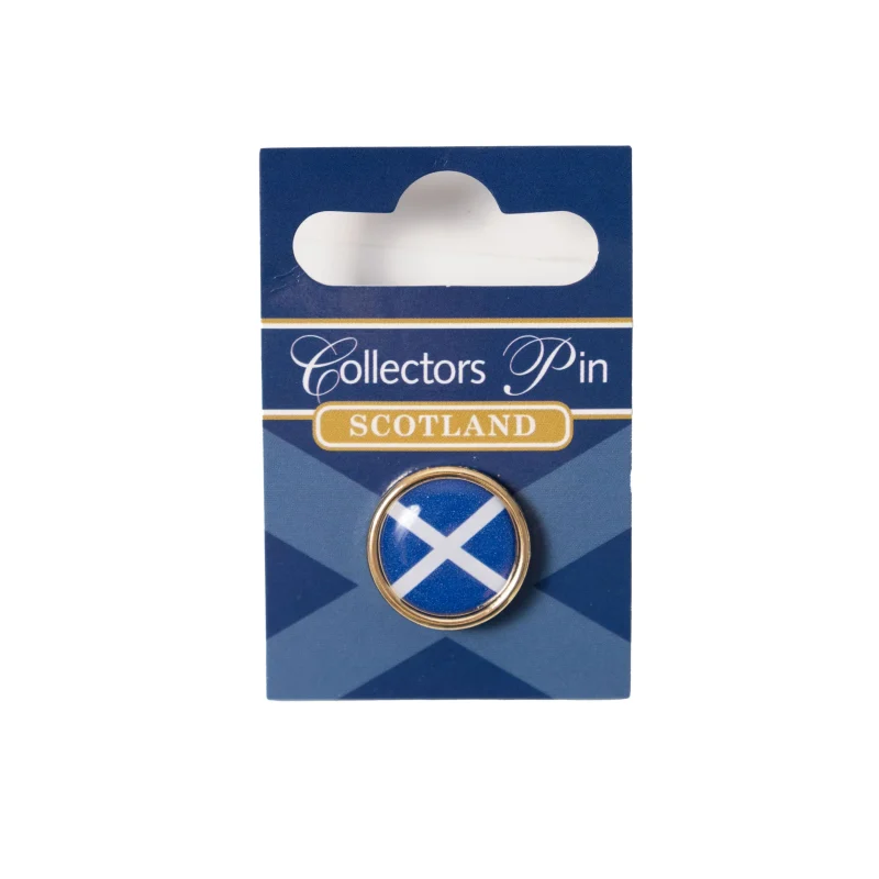 scottish saltire cameo lapel pin