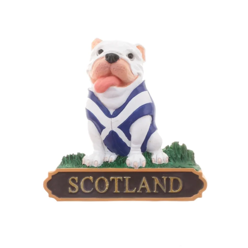 scottish saltire dog fridge magnet