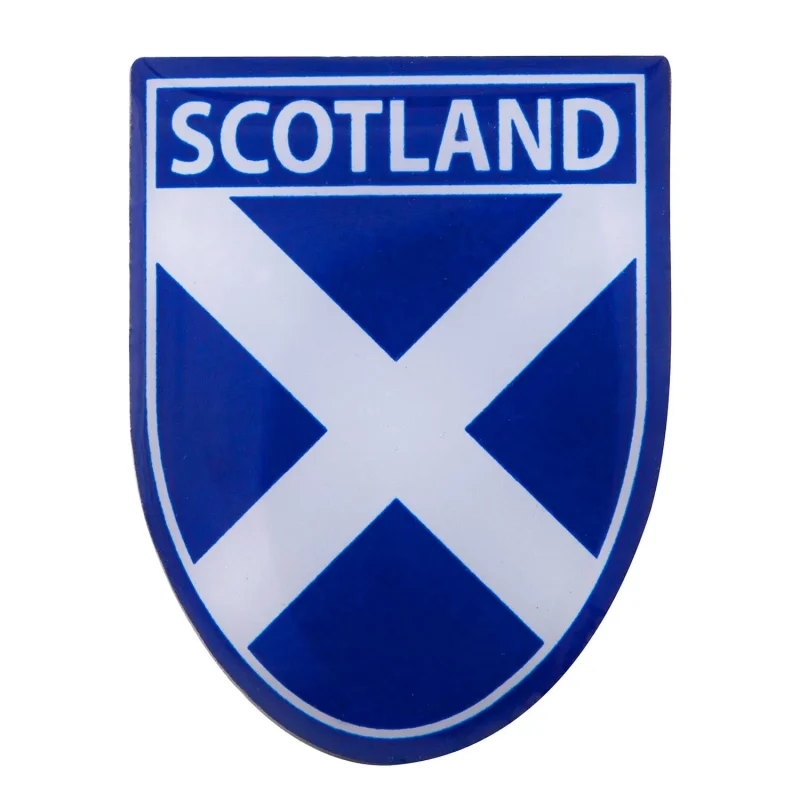 scottish saltire shield pin badge