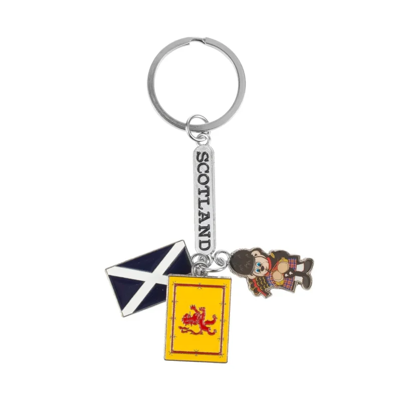 scottish scottie dog keyring 1