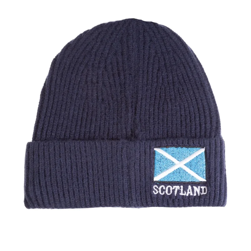 scottish ski hat with flag logo