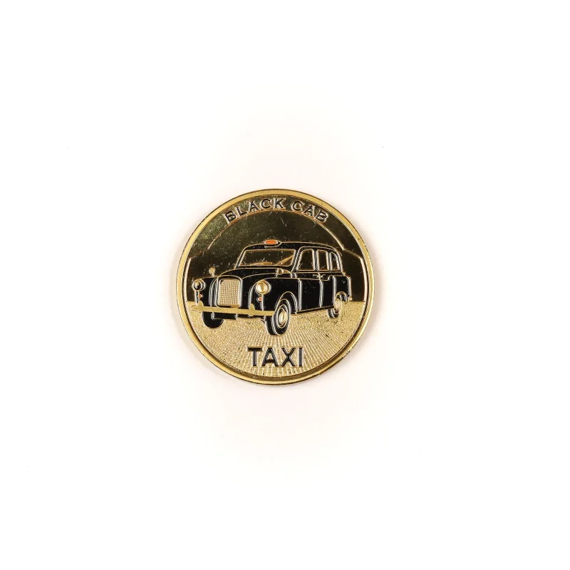 scottish souvenir black cab coin