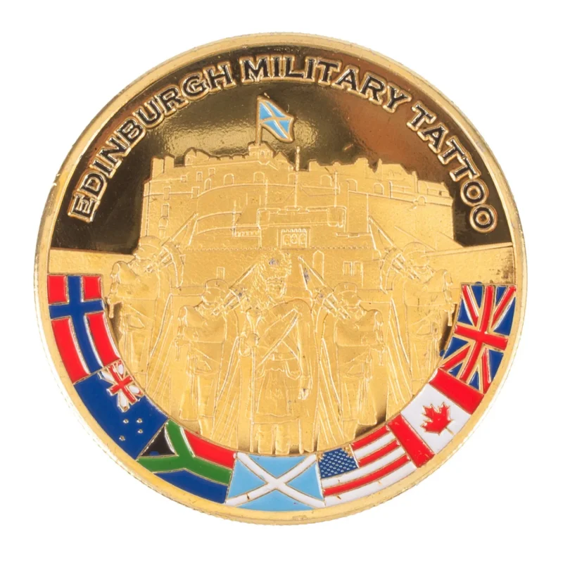 scottish souvenir military tattoo coin