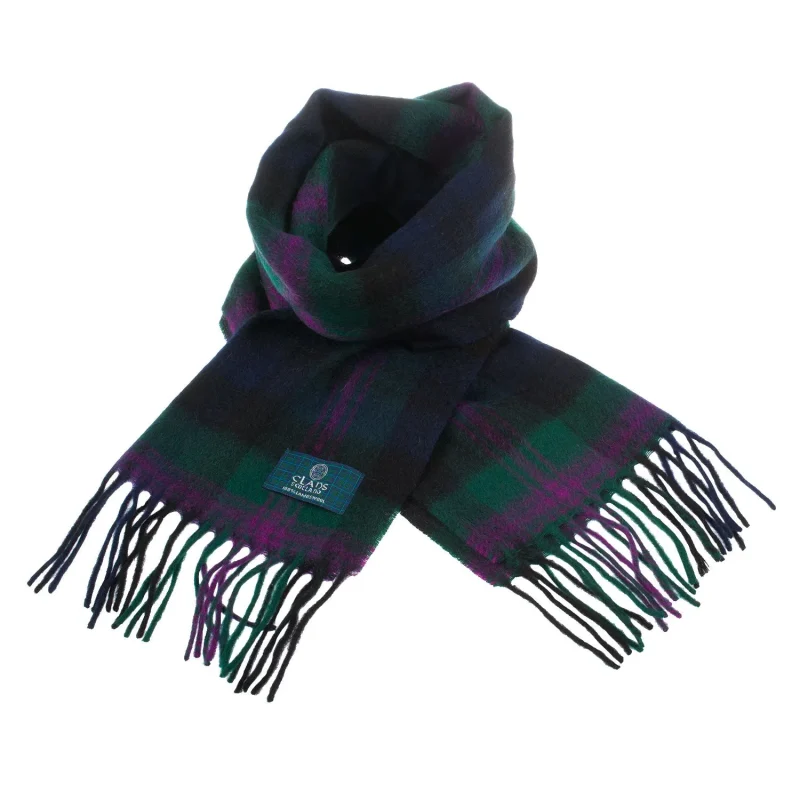 scottish tartan baird clan lambswool scarf