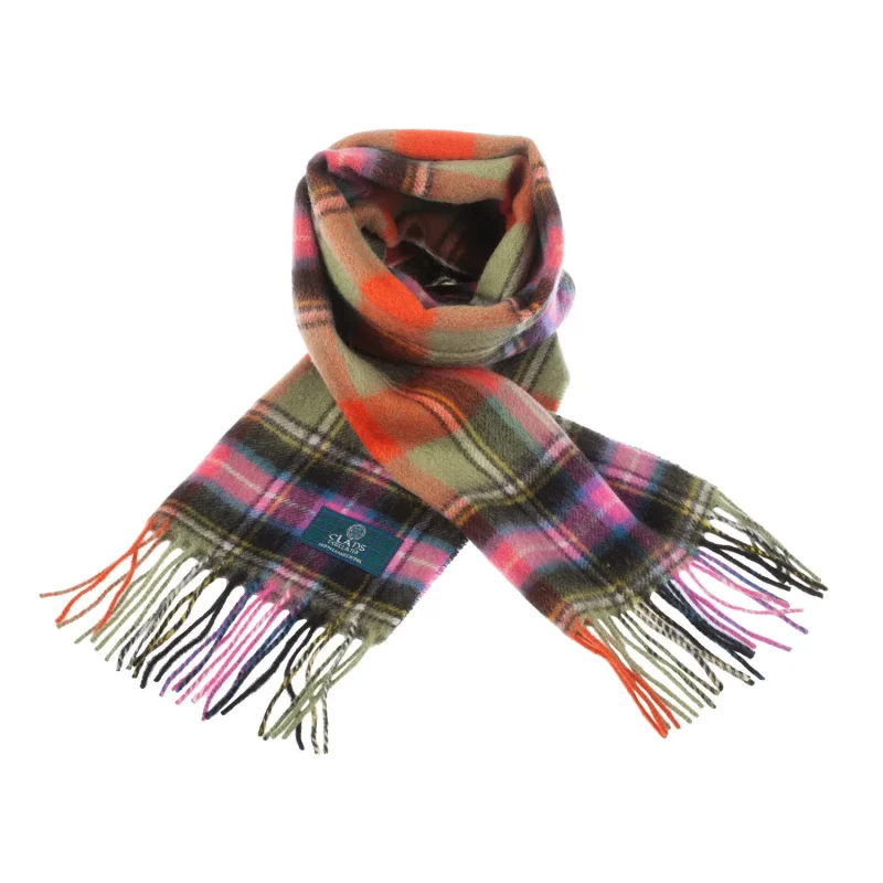 scottish tartan bruce of kinnaird scarf lambswool