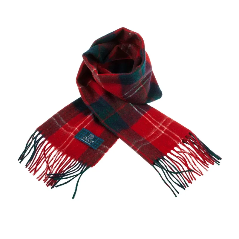 scottish tartan chisholm scarf lambswool