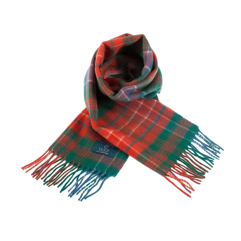 scottish tartan clan lambswool scarf wilson ancient