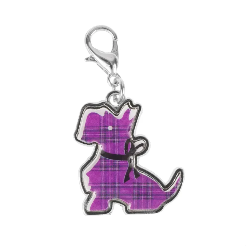 scottish tartan clip on charm