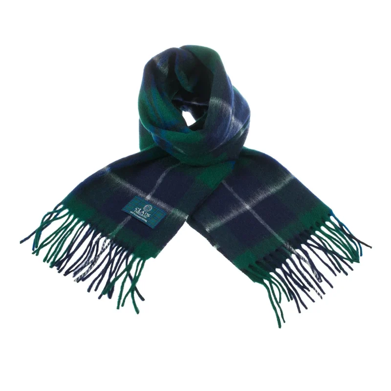 scottish tartan douglas clan scarf in lambswool