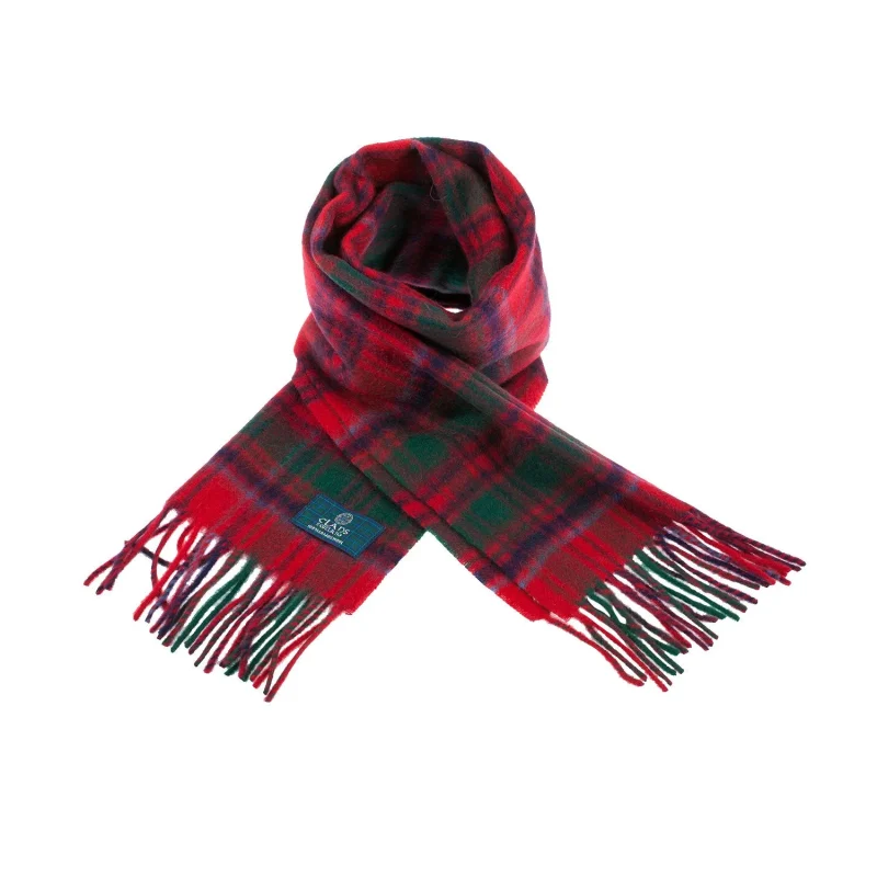 scottish tartan grant clan scarf lambswool