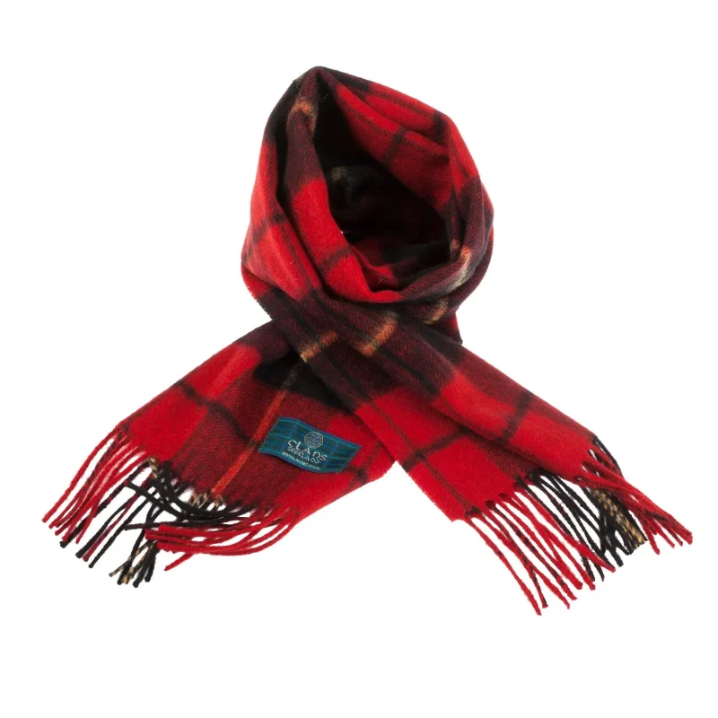 scottish tartan lambswool clan scarf wallace