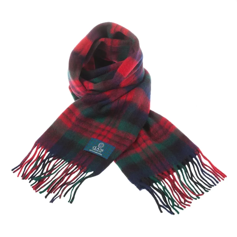 scottish tartan lambswool scarf clan macduff