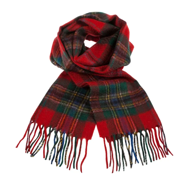 scottish tartan maclean clan cashmere scarf