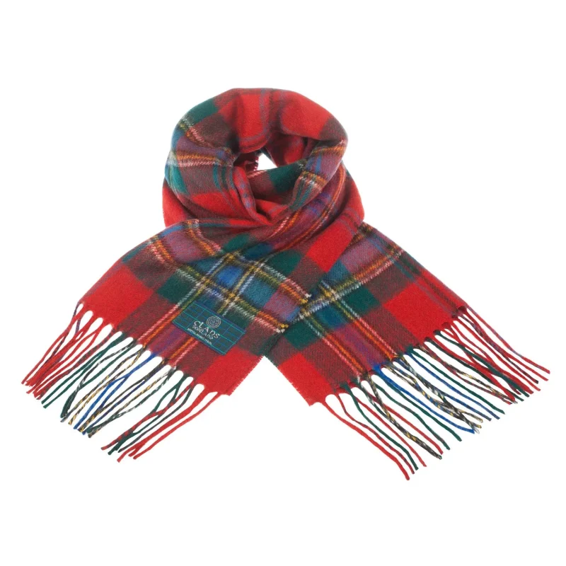 scottish tartan maclean clan lambswool scarf