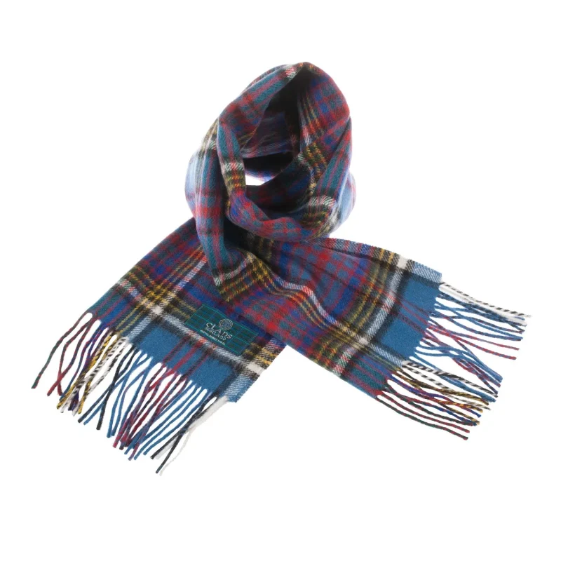 scottish tartan scarf anderson clan lambswool