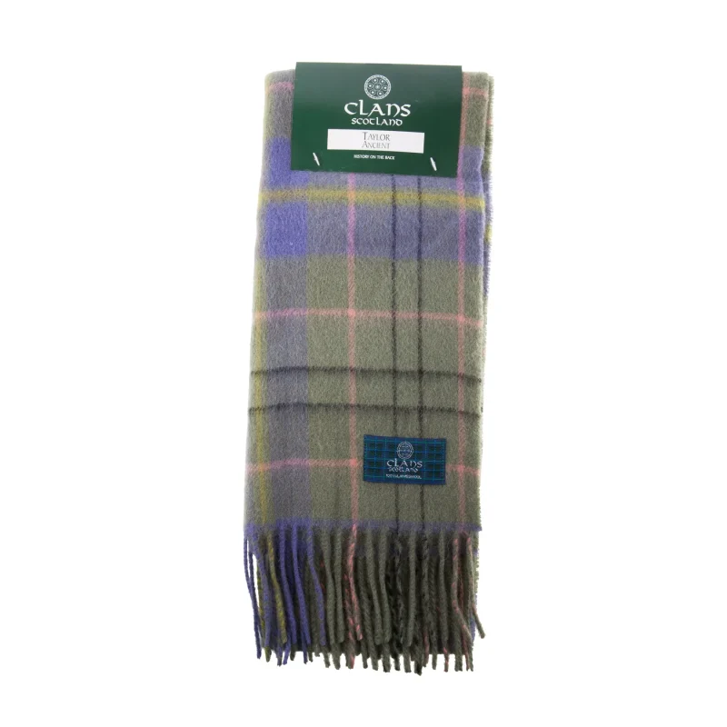 scottish tartan scarf lambswool taylor ancient clan