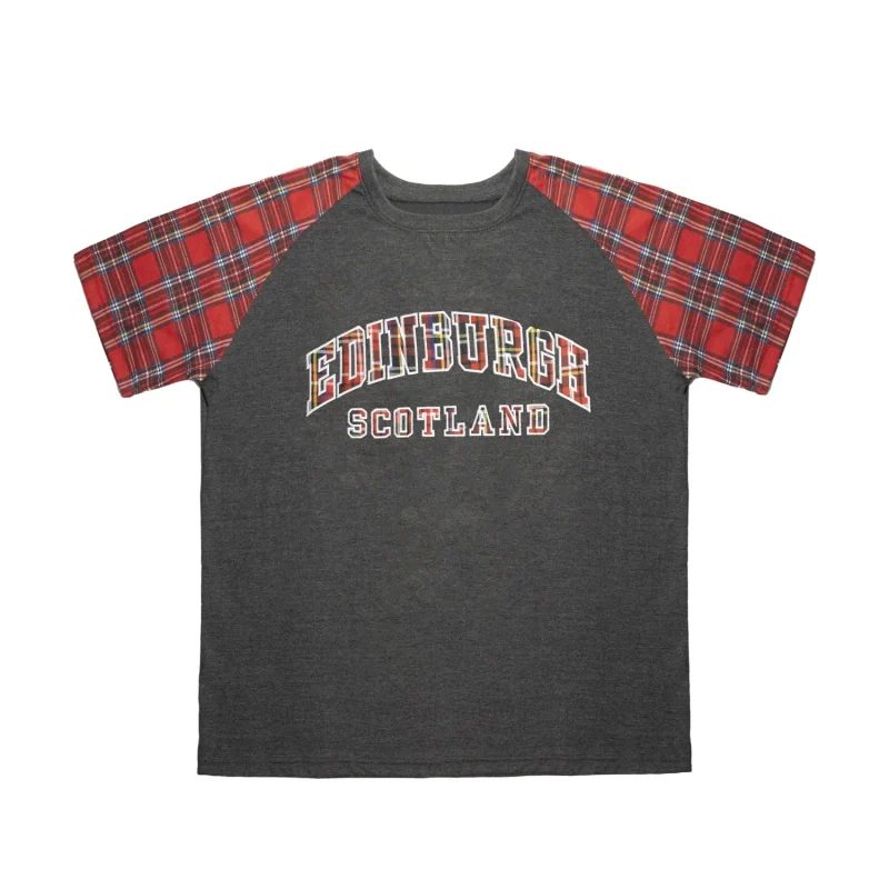 scottish tartan sleeve t shirts edinburgh