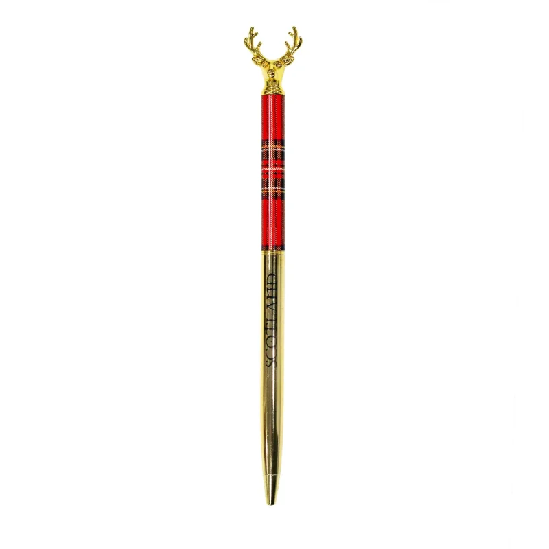 scottish tartan stag pen