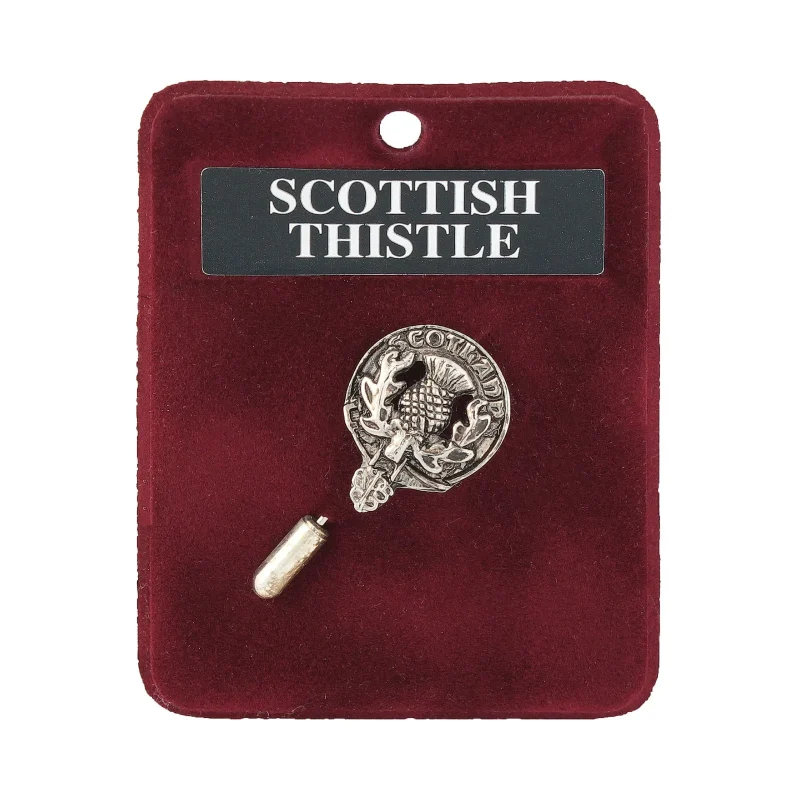 scottish thistle pewter lapel pin