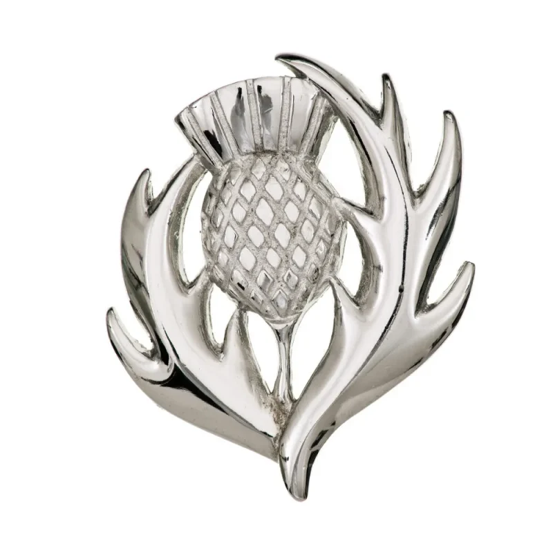 scottish thistle pin elegant brooch