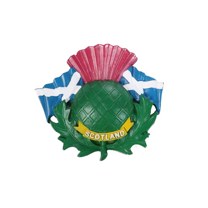 scottland thistle flag magnet