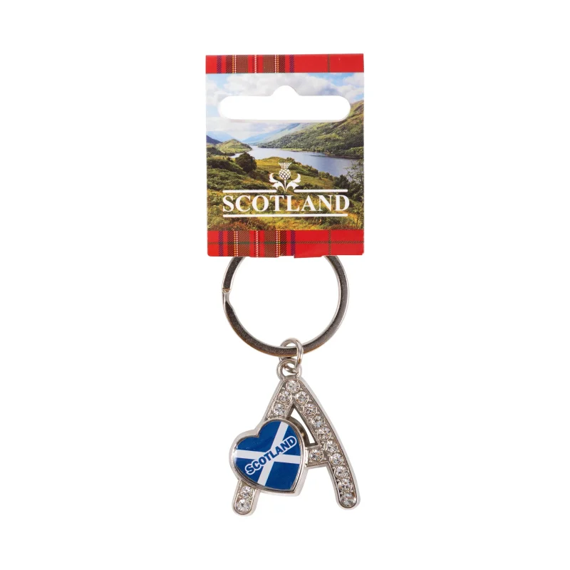 sct diamond alphabet keychain a