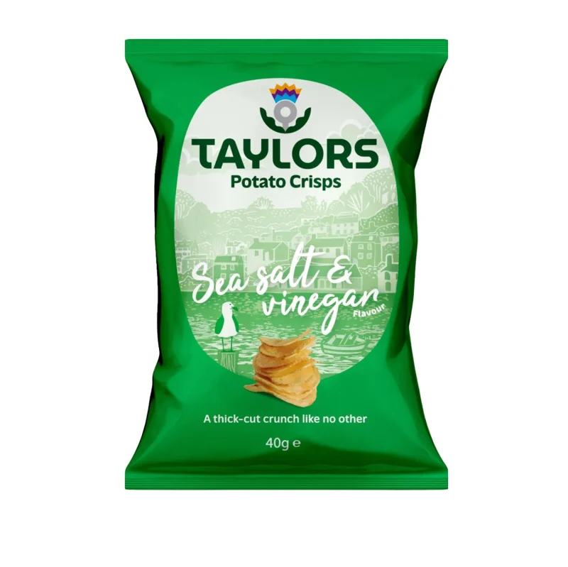 sea salt malt vinegar crisps by taylors