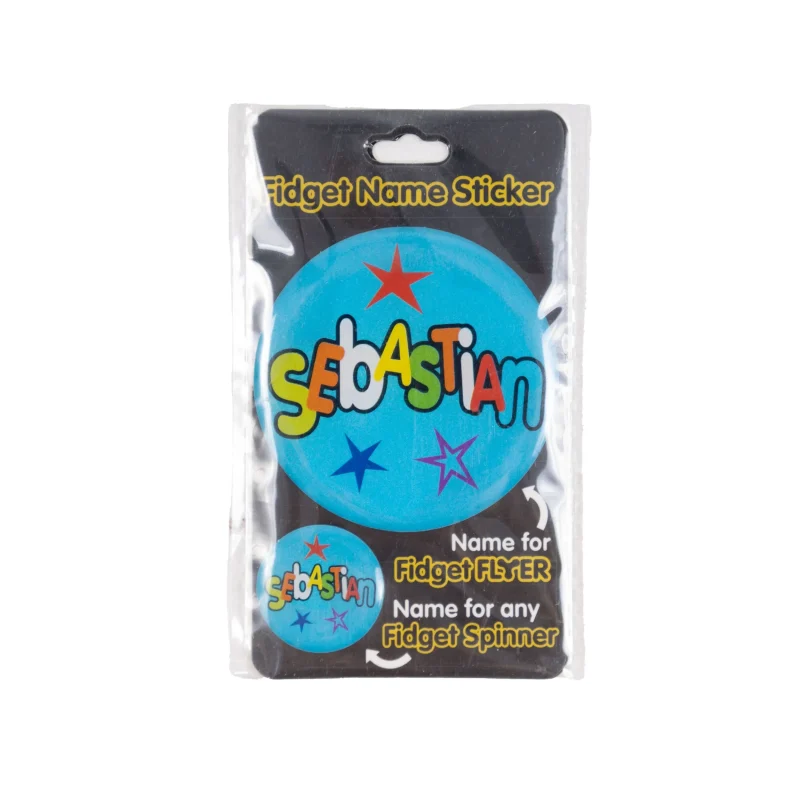 sebastian name stickers fidget flyer