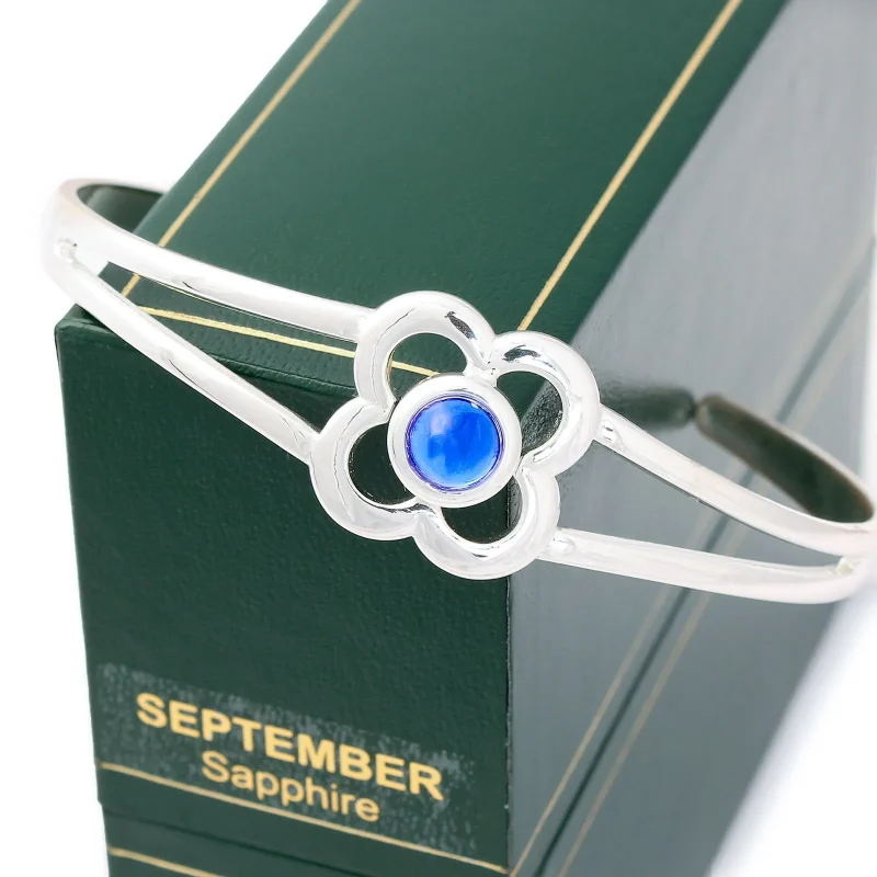 september birthstone bangle