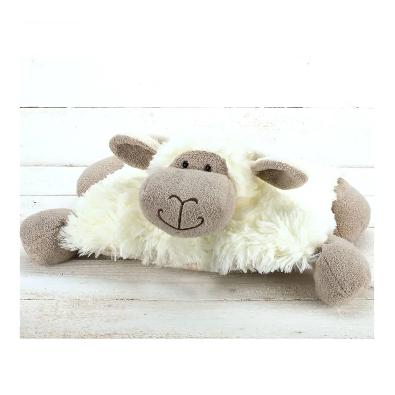 sheep shaped plush sleeping pillow