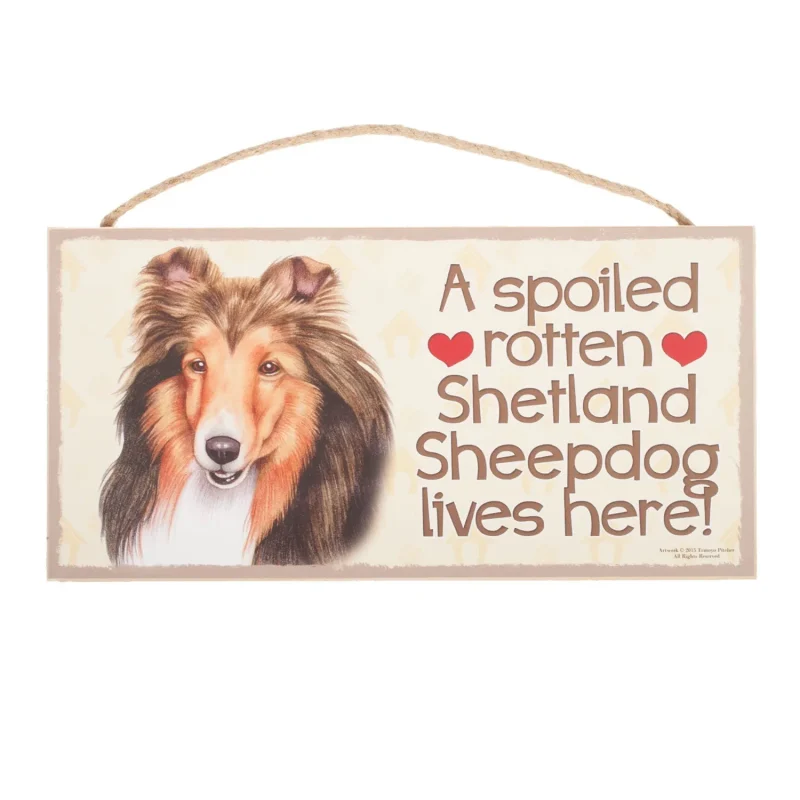 shetland sheepdog plaque for pets