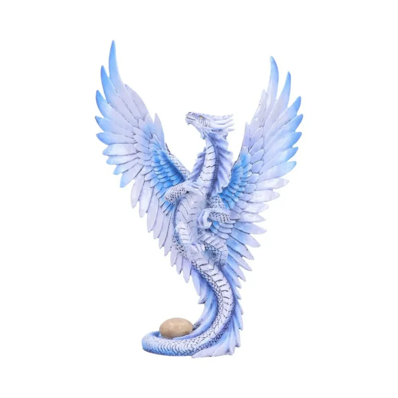 silver dragon figurine 31 5cm adult