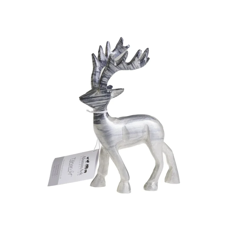 silver stag xl 16cm pendant