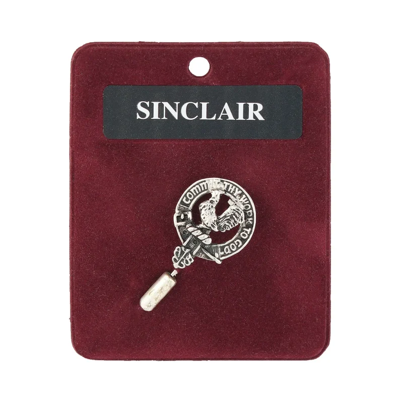 sinclair art pewter lapel pin