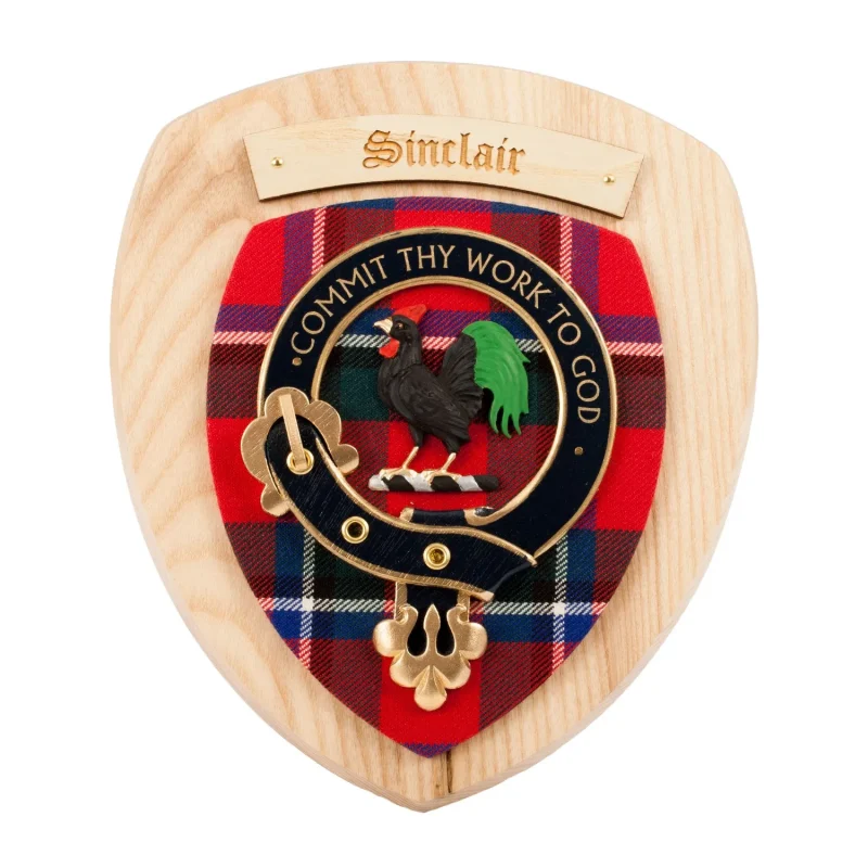 sinclair clan wall plaque