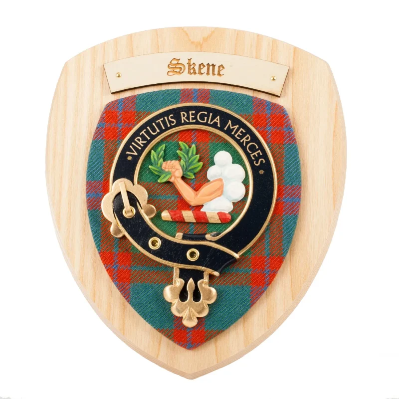 skene clan crest wall plaque