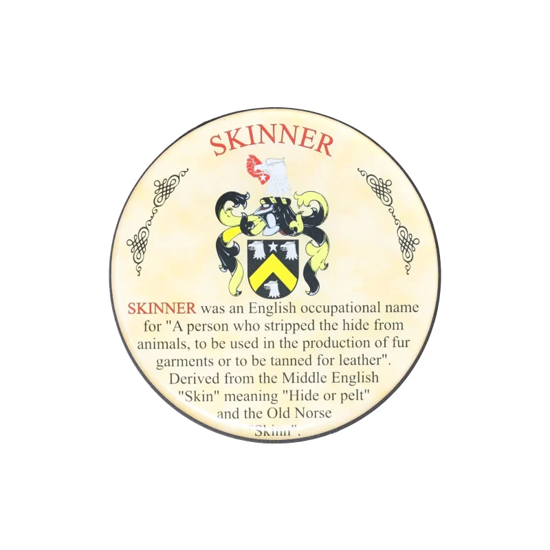 skinner heraldic coasters